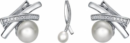 MOON Thirsa - originální sada z pravých bílých říčních perel SP000066