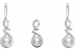 MOON Simeona - originální sada z pravých bílých říčních perel SP000060