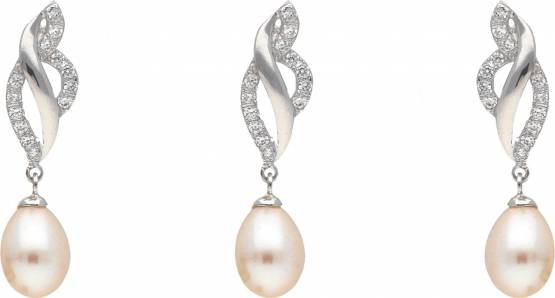 MOON Eliora - originální sada z pravých bílých říčních perel SP000030