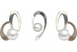 MOON Shayna - originální sada z pravých bílých říčních perel SP000095