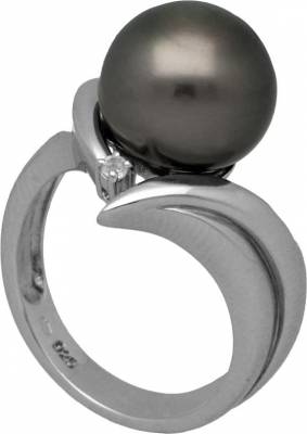 MOON Cayla - prsten s pravou mořskou TAHITSKOU perlou 00366512
