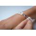 MOON Enya - náramek z pravých bílých říčních perel 00359515