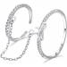 Moiss stříbrný prsten propojený řetízkem DUO BEAUTY I. R0002016